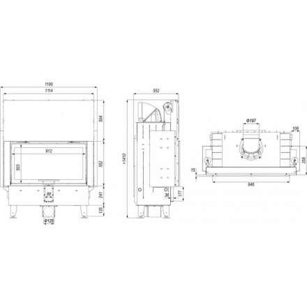 Каминная топка DEFRO HOME INTRA LA G в Слуцке
