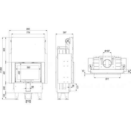 Каминная топка INTRA ME SLIM G в Слуцке