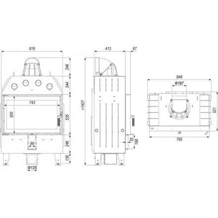 Каминная топка DEFRO HOME INTRA ME в Слуцке