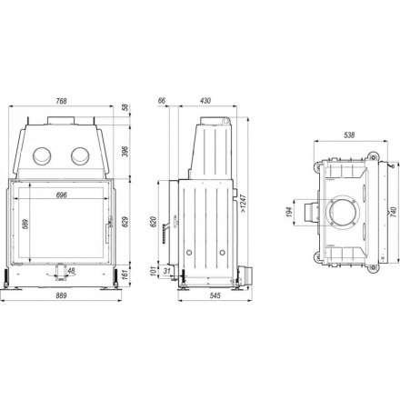 Каминная топка PORTAL ME в Слуцке