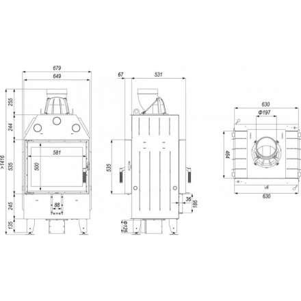 Каминная топка DEFRO HOME INTRA SM T в Слуцке