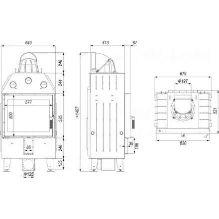 Каминная топка DEFRO HOME INTRA SM в Слуцке