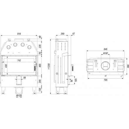 Каминная топка INTRA ME SLIM в Слуцке