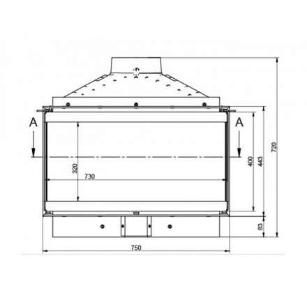 Каминная топка KFD ECO MAX 7 3F standard в Слуцке