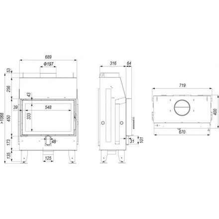 Каминная топка IMPULS SM в Слуцке