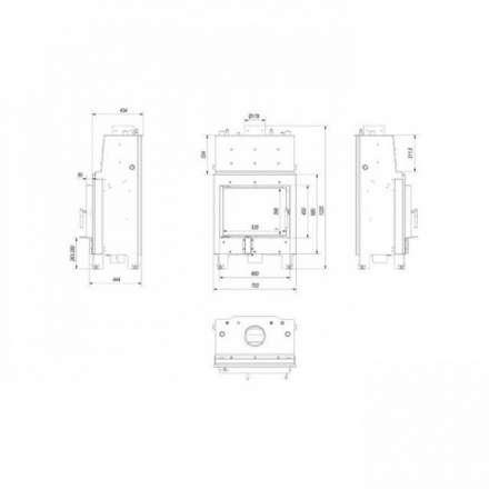Каминная топка Kratki MBM/PW/10/W в Слуцке