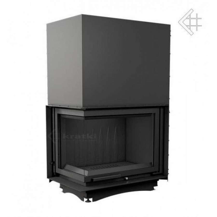 Каминная топка Kratki Amelia/L/BS/G (угловое стекло слева, гильотина) Амазонка бай фото в Слуцке