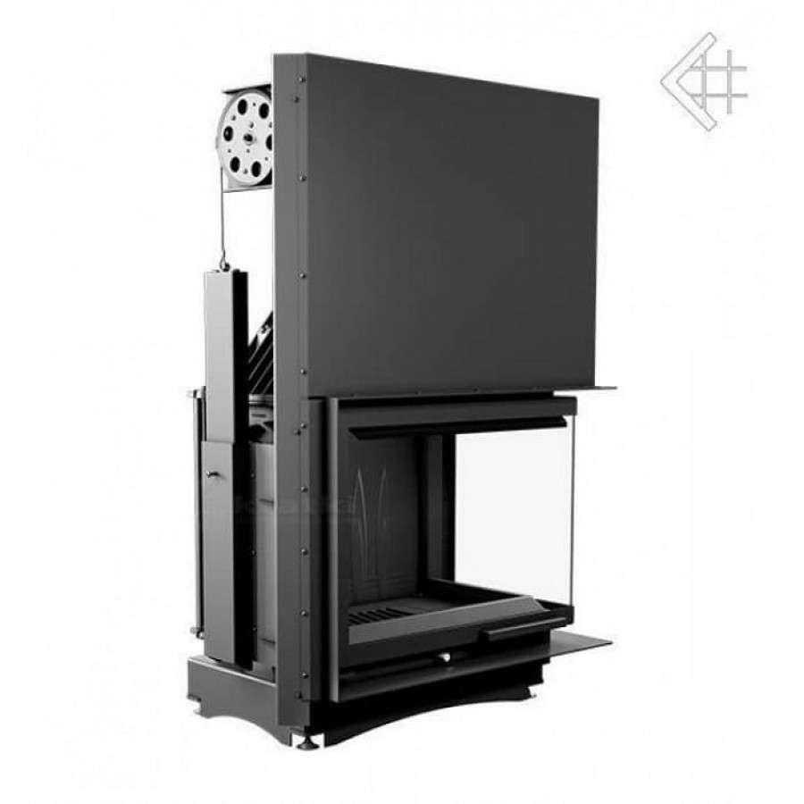 Каминная топка Kratki Amelia/P/BS/G (угловое стекло справа, гильотина) Амазонка бай фото в Слуцке