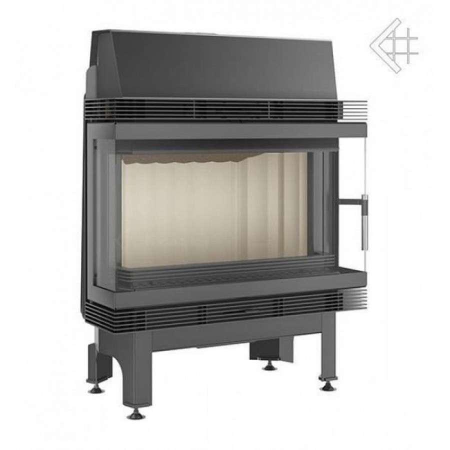 Каминная топка Kratki Blanka 670/570/LP/BS (угловое стекло слева-справа) Амазонка бай фото в Слуцке