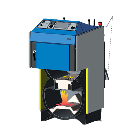 Твердотопливный котёл Atmos DC100 в Слуцке