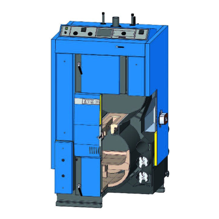 Твердотопливный котёл Atmos DC150 в Слуцке