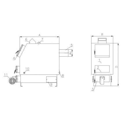 Твердотопливный котел РАТОН КОС-ТВ-23 в Слуцке
