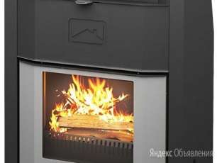 Стальной камин со стеклом Теплодар Сиеста 20 фото  в Слуцке