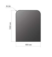 Лист напольный Везувий, 2мм, черный 1000*800*2 R135 в Слуцке