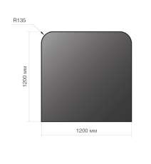 Лист напольный Везувий, 2мм, черный 1200*1200*2 R135 в Слуцке