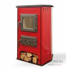 Купить Печь-камин MBS Hit красный сталь в Слуцке Амазонка бай фото в Слуцке