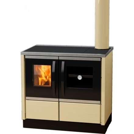 Плита на дровах MBS Thermo Rocky (с водяным контуром) кремовая фото в Слуцке