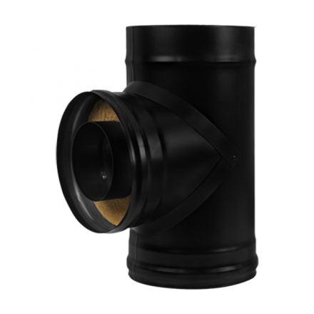 Сэндвич-тройник 90° BLACK AISI 430-0,8 мм утепл. 50 мм в Слуцке