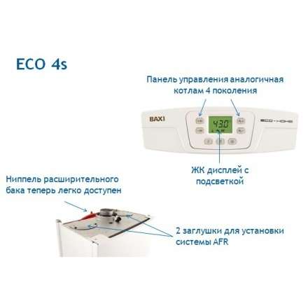 Газовый котел Baxi ECO 4S 24F в Слуцке